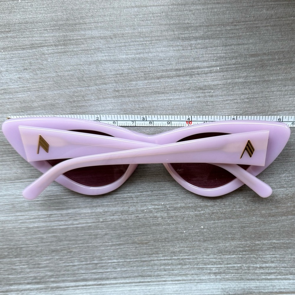 The Attico Purple Sheer Sunglasses - Picture 9 of 9